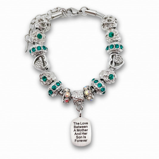 Mother Son Eternal Love Bracelet & Keychain