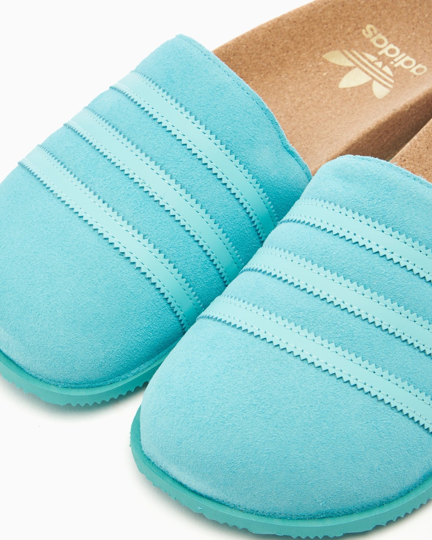 Men's adidas Adimule Lea Slides 'Aqua'