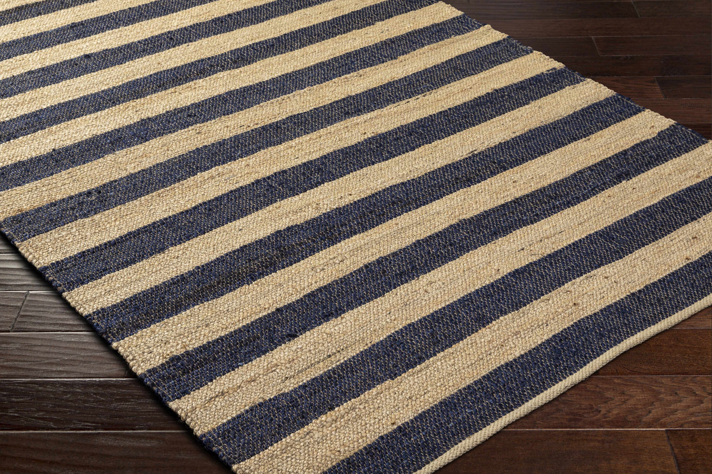 Ilkay Beige & Black Jute Area Rug