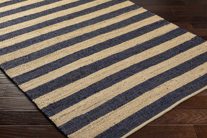 Ilkay Beige & Black Jute Area Rug