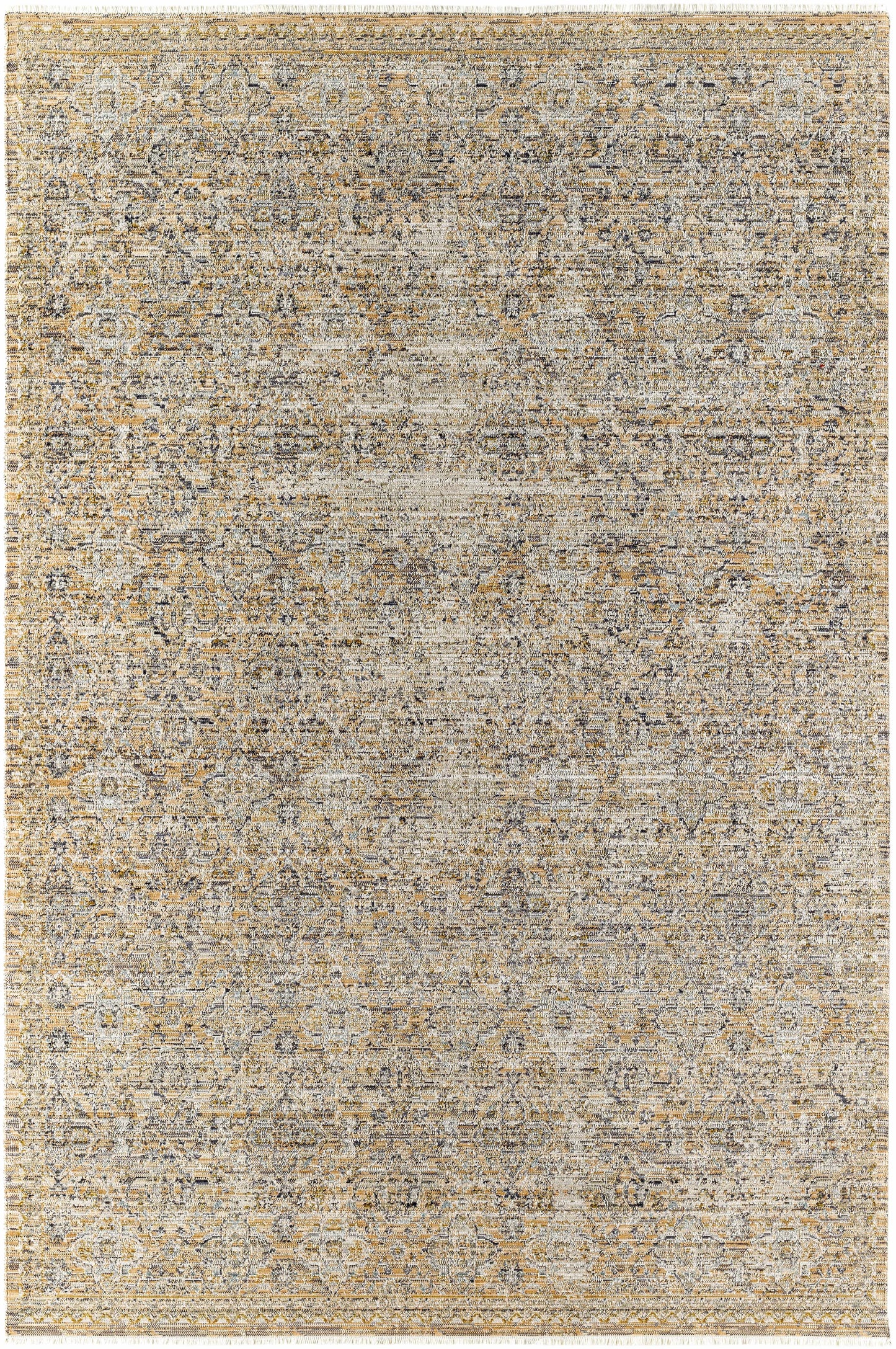 Margaret Beige & Blue Washable Outdoor Rug - Becki Owens x Livabliss - Clearance