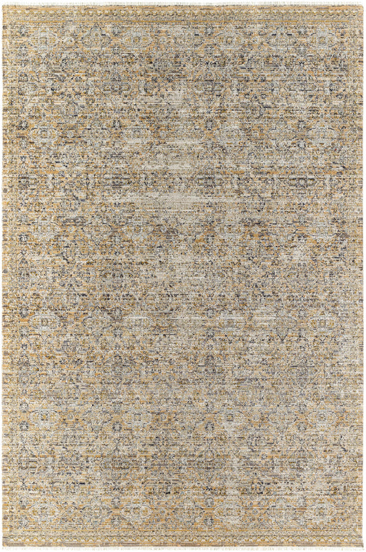 Margaret Beige & Blue Washable Outdoor Rug - Becki Owens x Livabliss - Clearance