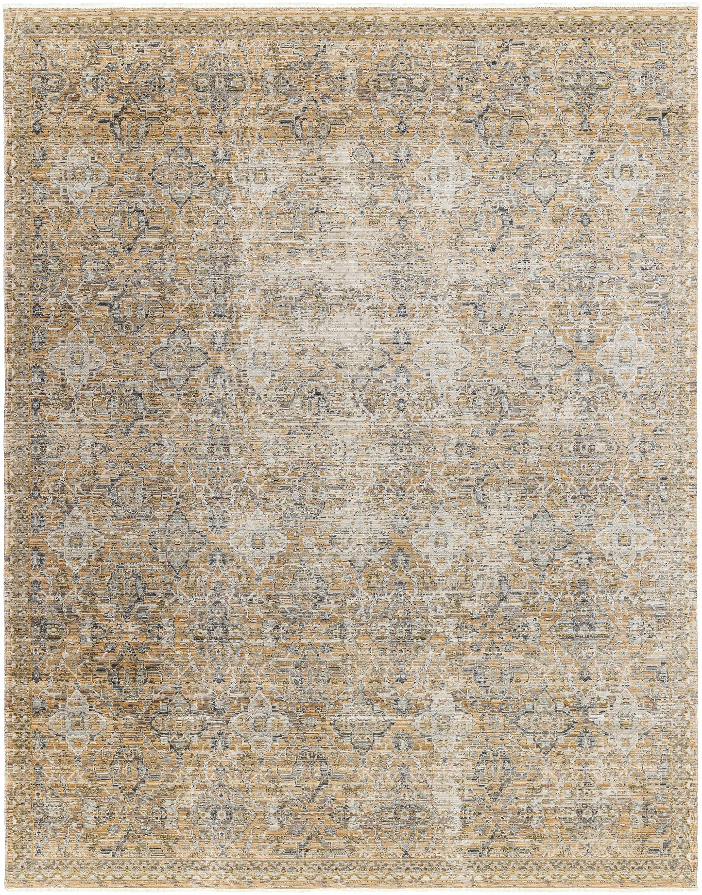 Margaret Beige & Blue Washable Outdoor Rug - Becki Owens x Livabliss - Clearance