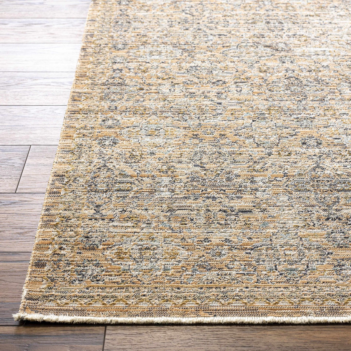 Margaret Beige & Blue Washable Outdoor Rug - Becki Owens x Livabliss - Clearance