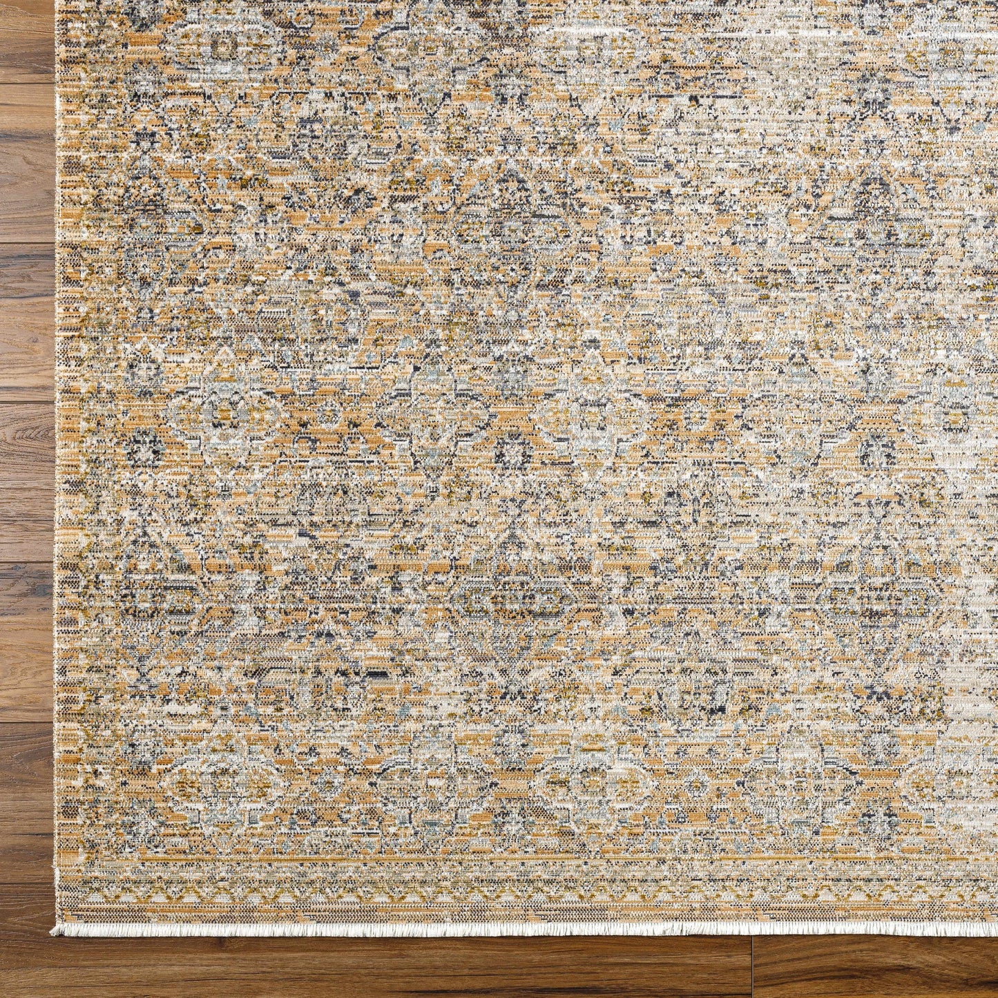 Margaret Beige & Blue Washable Outdoor Rug - Becki Owens x Livabliss - Clearance