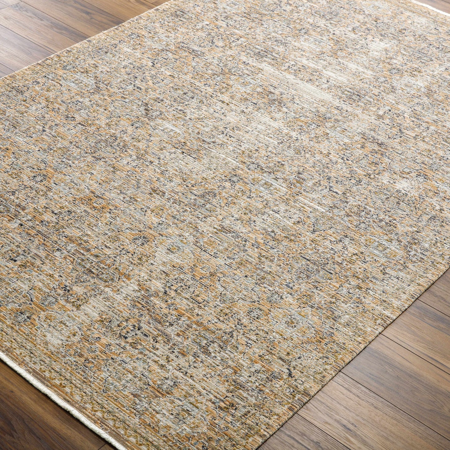 Margaret Beige & Blue Washable Outdoor Rug - Becki Owens x Livabliss - Clearance