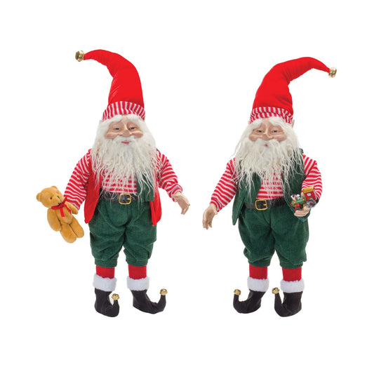 Melrose International Plush Toy Shop Santa (Set of 2)