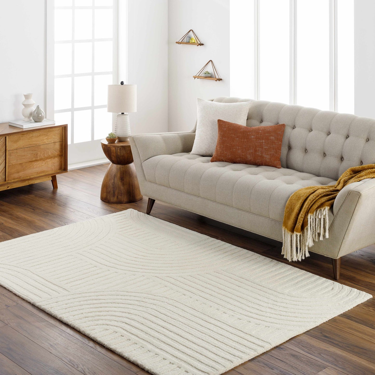 Whan Off White Area Rug - Clearance