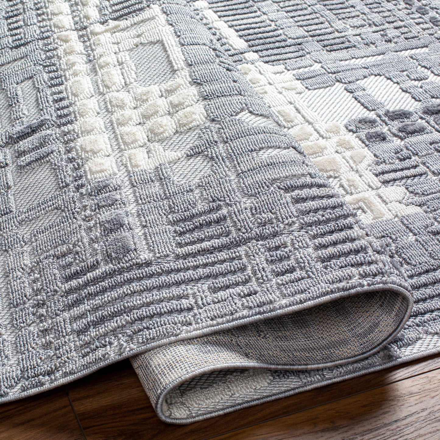 Bodhi Textured Saxony Rug with Fringes - Clearance