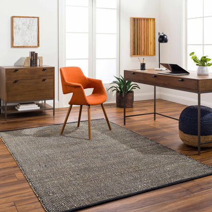 Byrne Black Jute Rug - Clearance