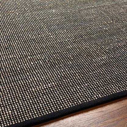 Byrne Black Jute Rug - Clearance