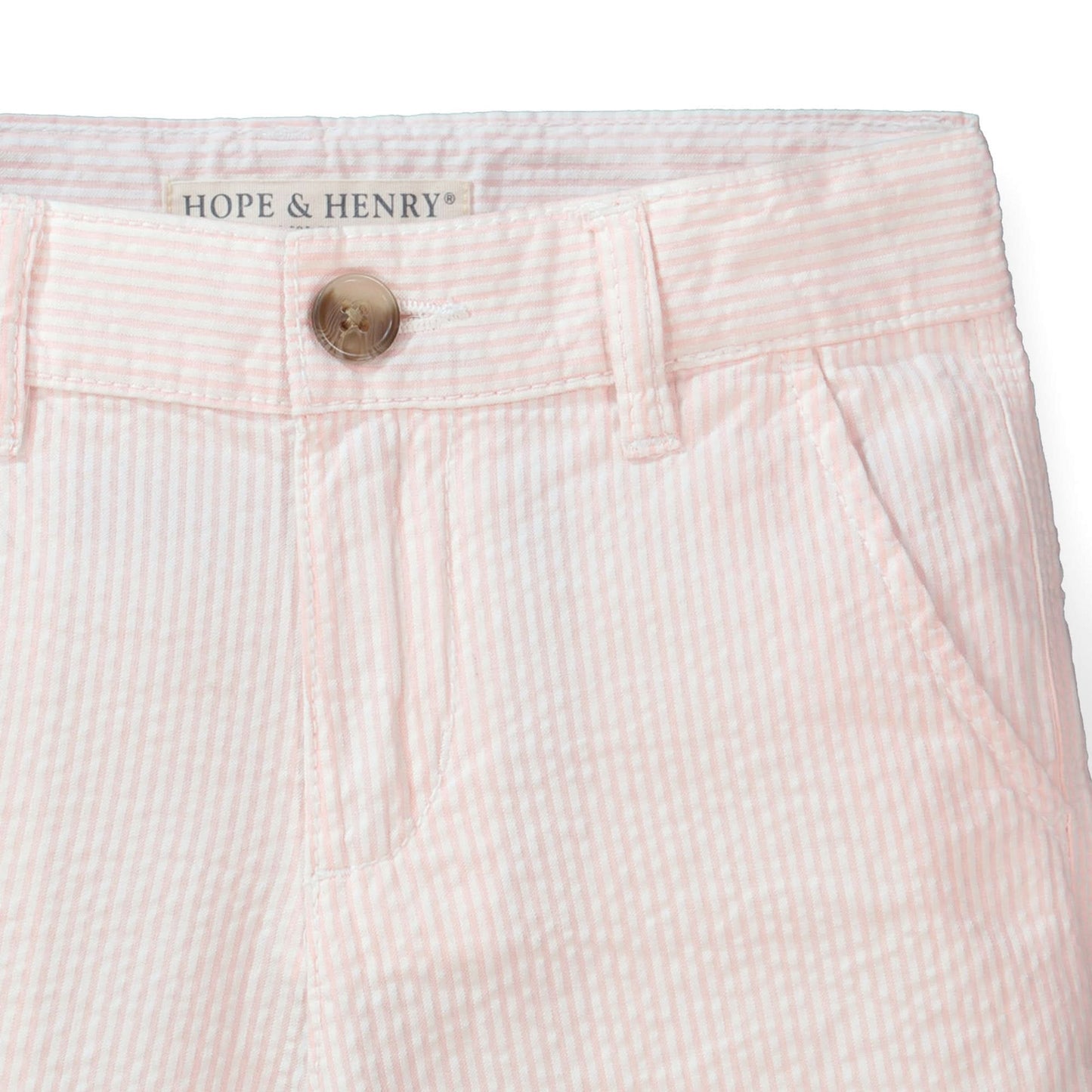 Organic Seersucker Short Pink - Baby