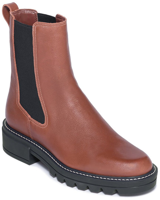 MAHOGANY TUMBLED LEATHER-