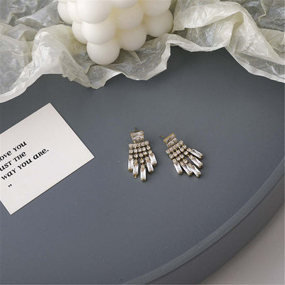 Crystal & Cubic Zirconia Chandelier Drop Earrings
