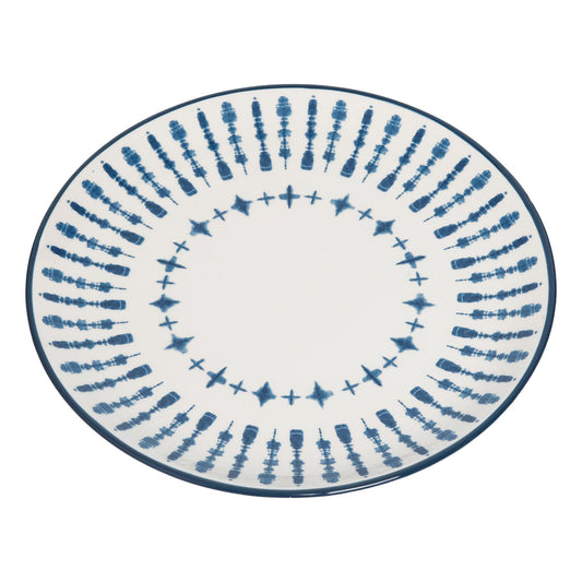 Dolomite 12.25 in off White Everyday Platter Spring Serving Platter Ceramic for Home and Entertaining