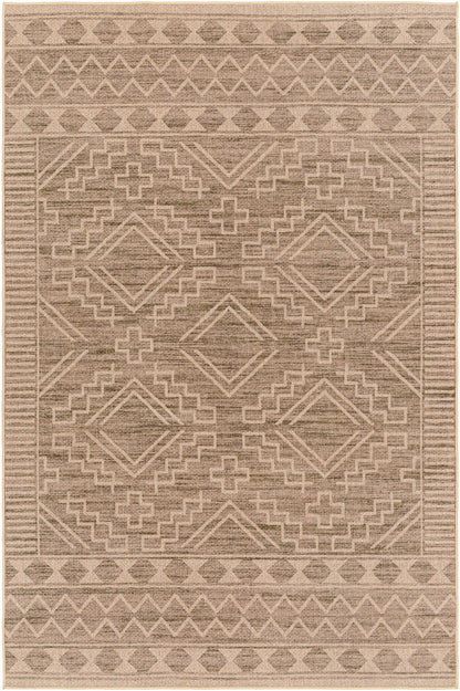Halle Tan Washable Area Rug - Clearance