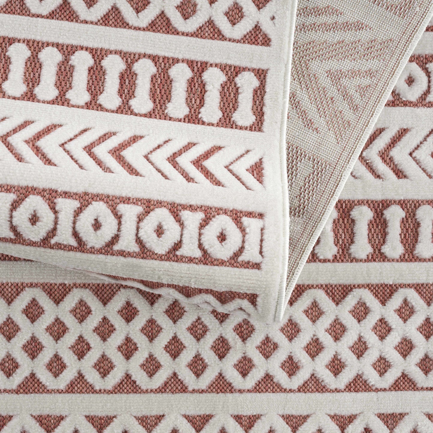 Jove Orange Outdoor Rug - Clearance