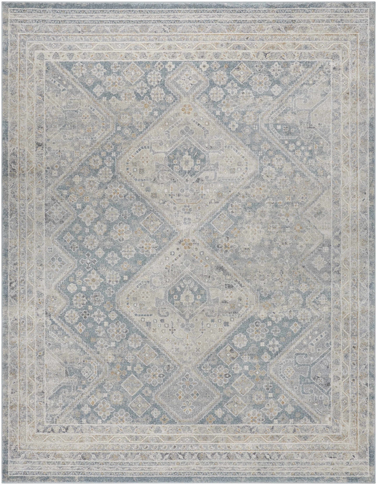 Sagen Blue Medallion Area Rug