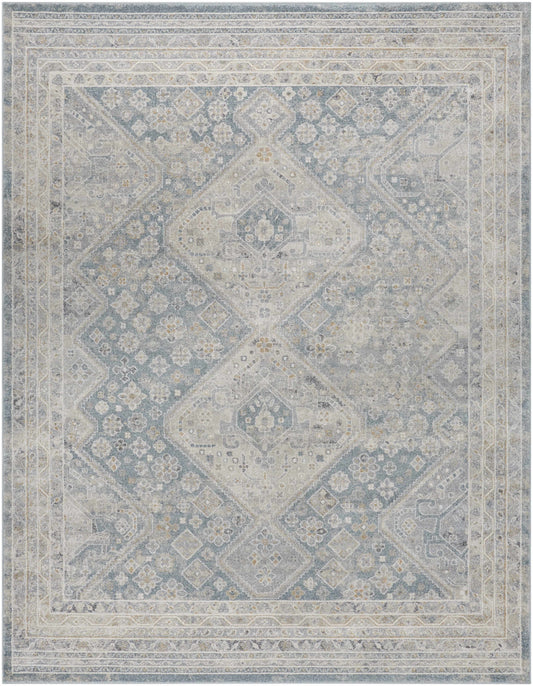 Sagen Blue Medallion Area Rug