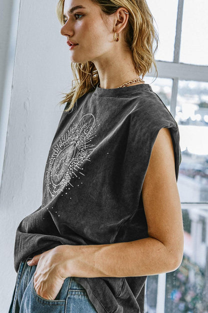 My Own Plans Washed Knit Top