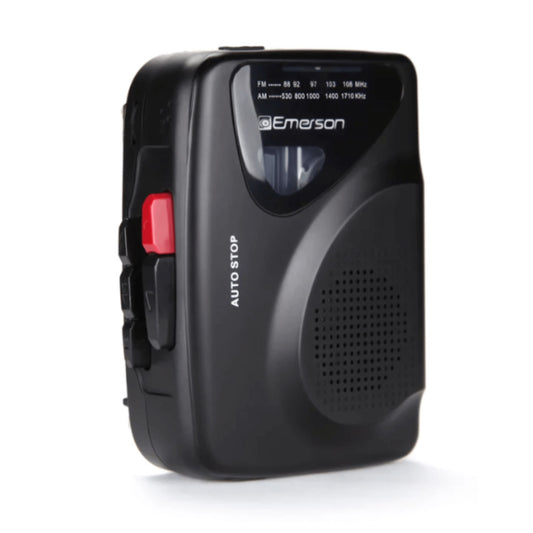 Emerson Portable Cassette Player & Recorder with AMFM Radio - Black