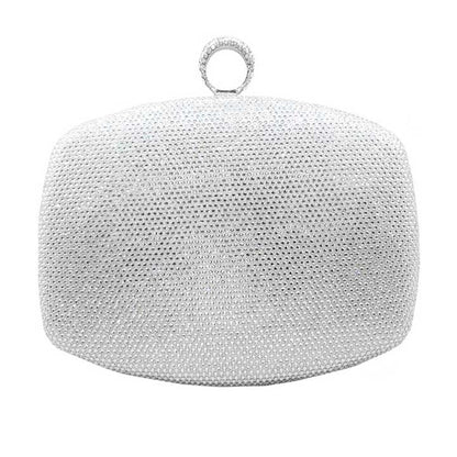 Shimmery Evening Clutch Bag Clasp Closure