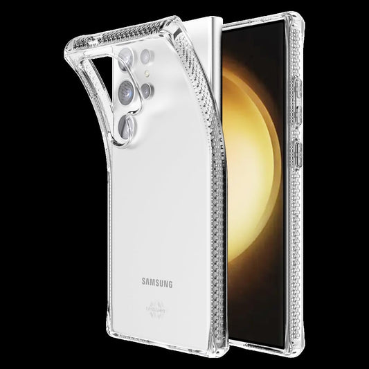 Itskins Spectrum R // Mood Color-Changing High-Impact Hybrid Case for Samsung Galaxy S24 Ultra, Anti-Yellowing and Military Shockproof Cover, Protective Clear Phone Case - Light Purple