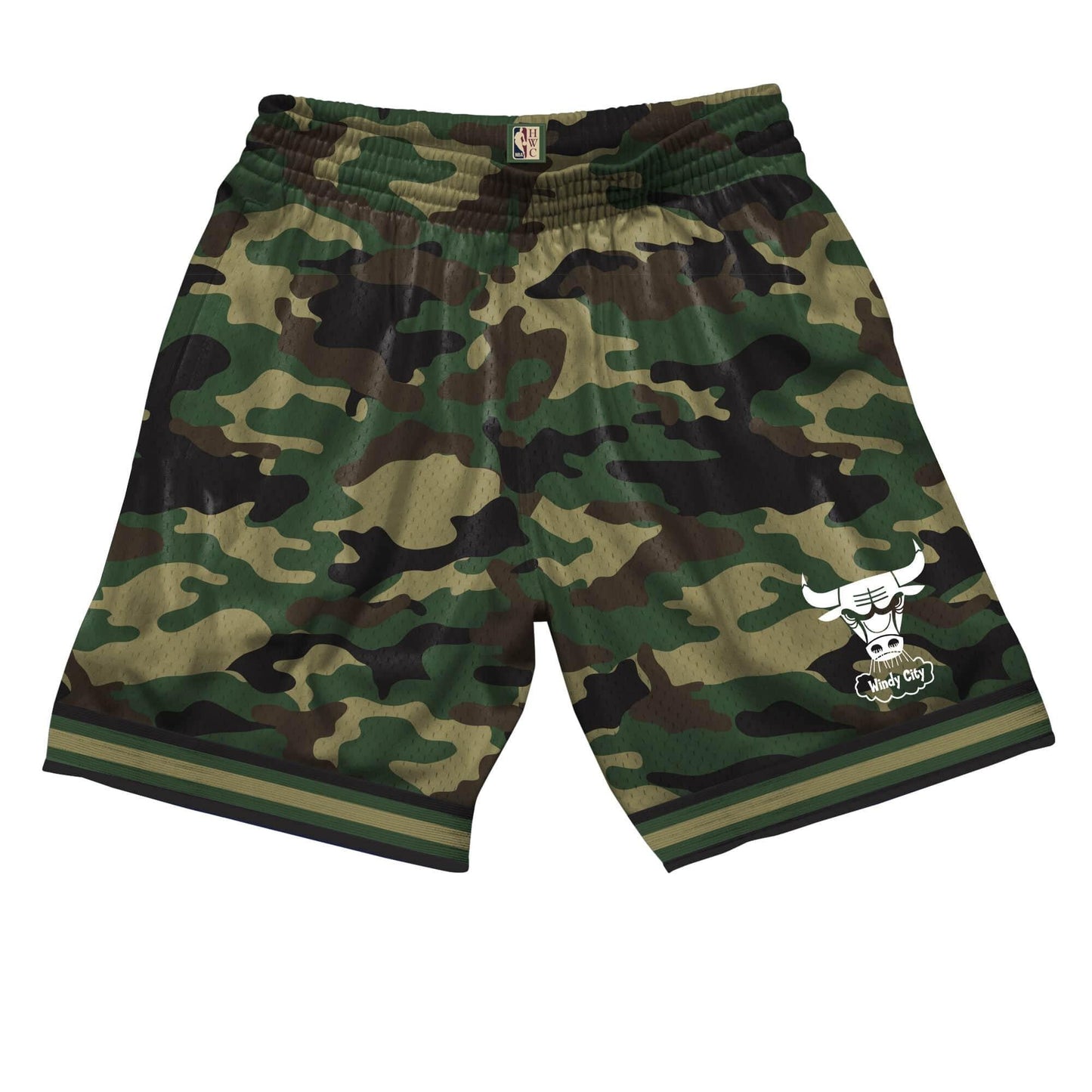 Mitchell & Ness Men's NBA Camo Mesh Shorts Chicago Bulls