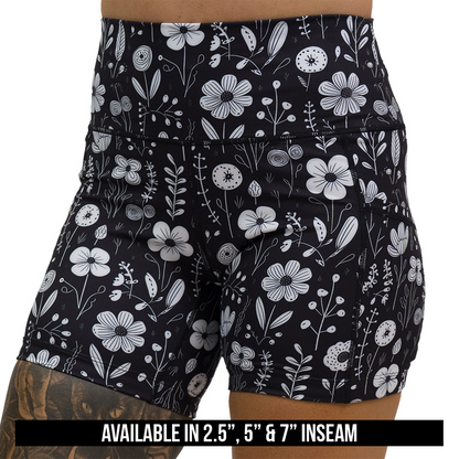 Constantly Varied Gear Shorts - Monochrome Meadow