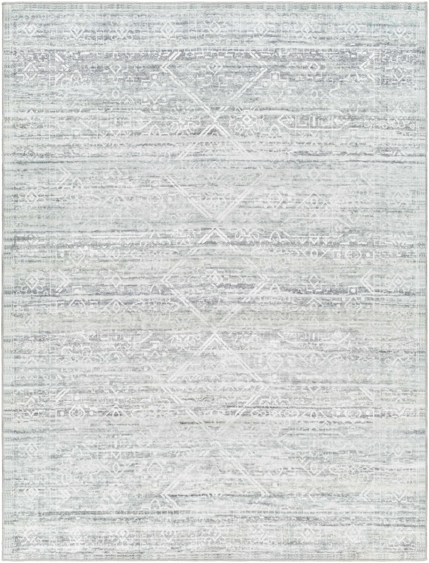 Blake Light Gray Washable Area Rug
