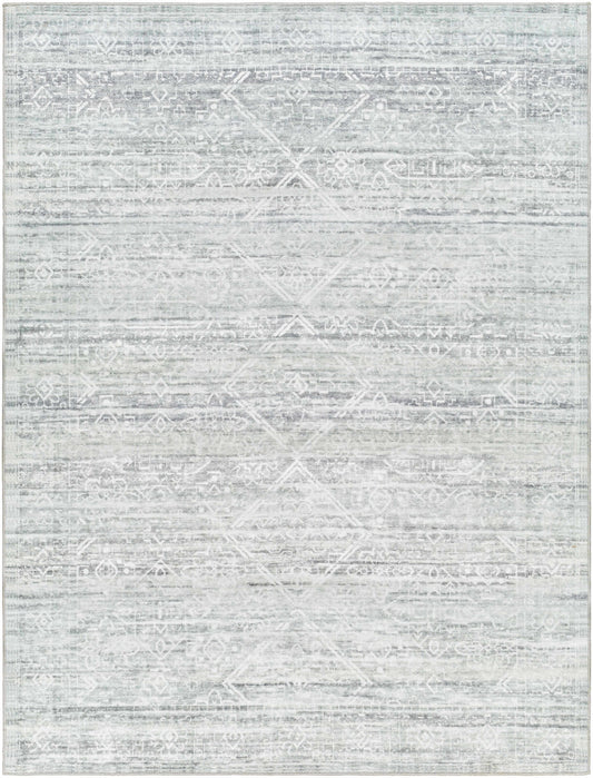 Blake Light Gray Washable Area Rug