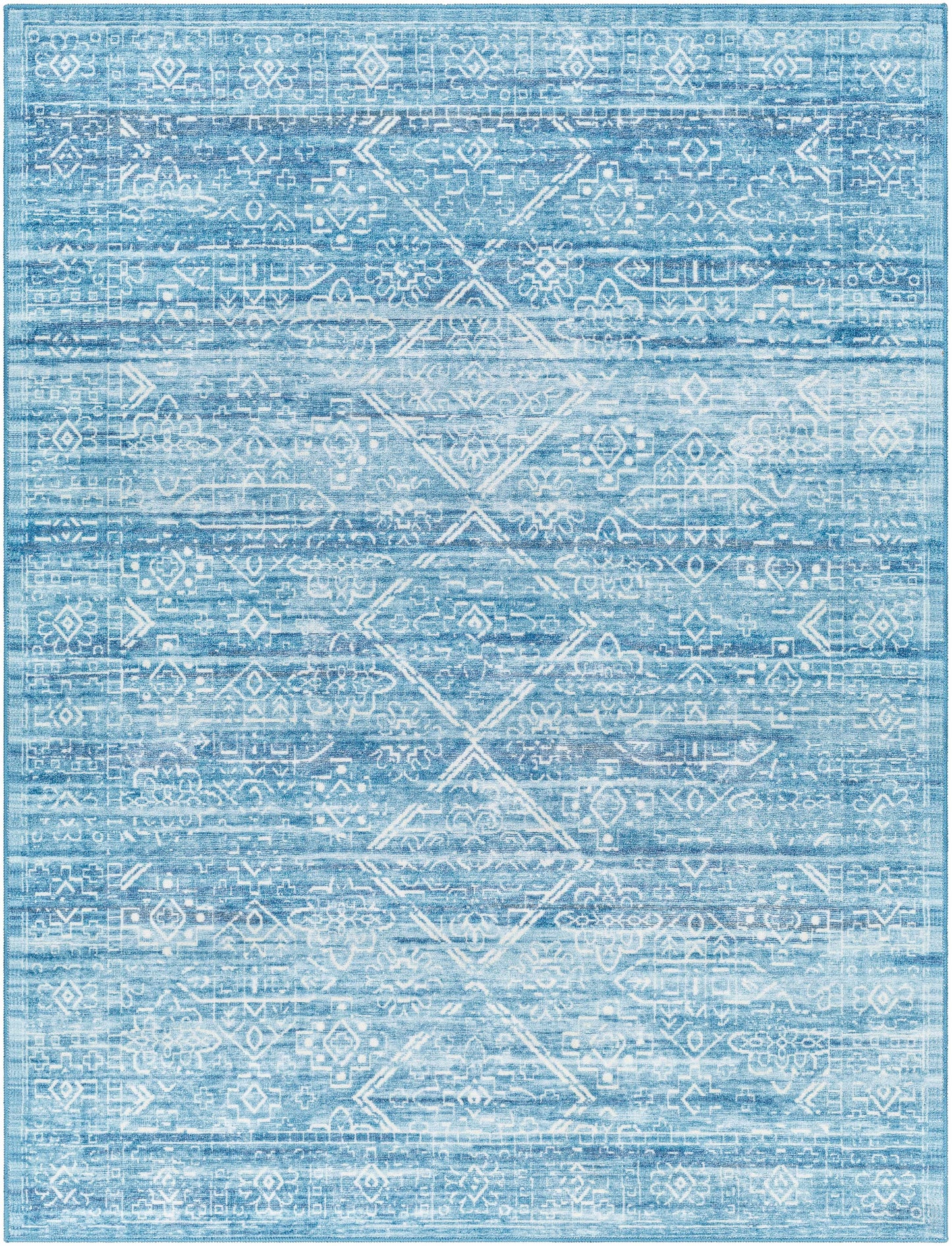 Blake Arctic Sky Washable Area Rug