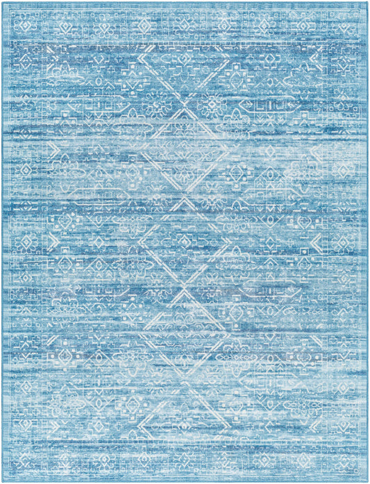 Blake Arctic Sky Washable Area Rug