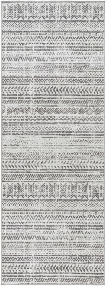 Ianna Light Gray Washable Area Rug - Clearance
