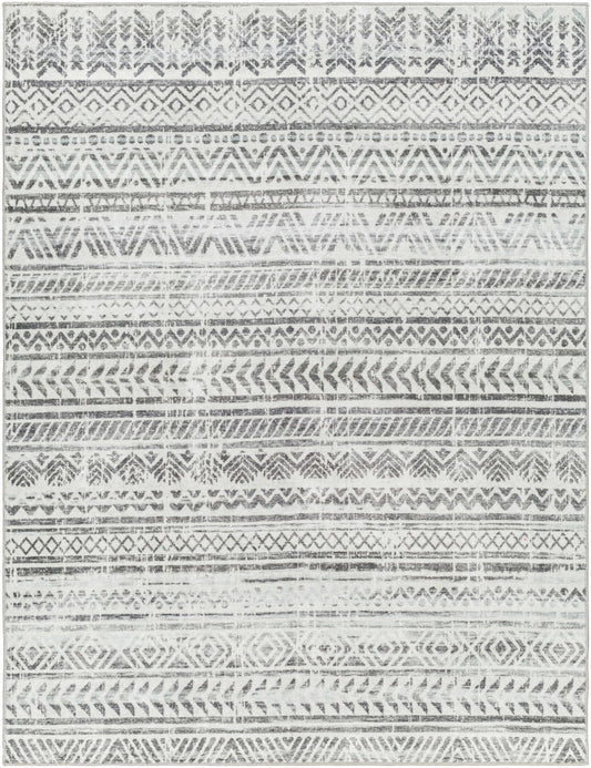 Ianna Light Gray Washable Area Rug - Clearance