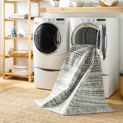 Ianna Light Gray Washable Area Rug - Clearance