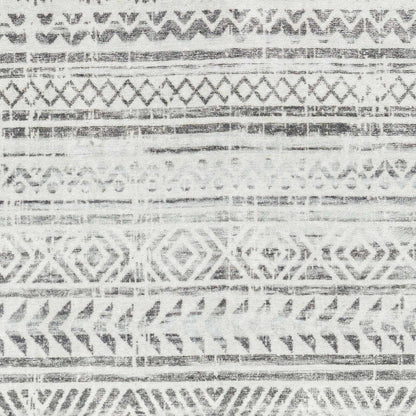 Ianna Light Gray Washable Area Rug - Clearance