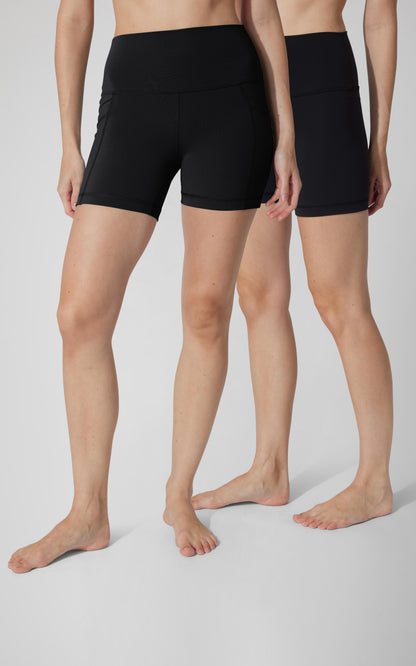 2 PK Lux 5" One Classic and One Pocketed  Shorts