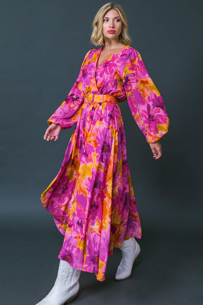 Just Watch Me Woven Midi Dress