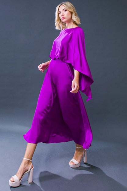 Caught Feelings Woven Midi Dress