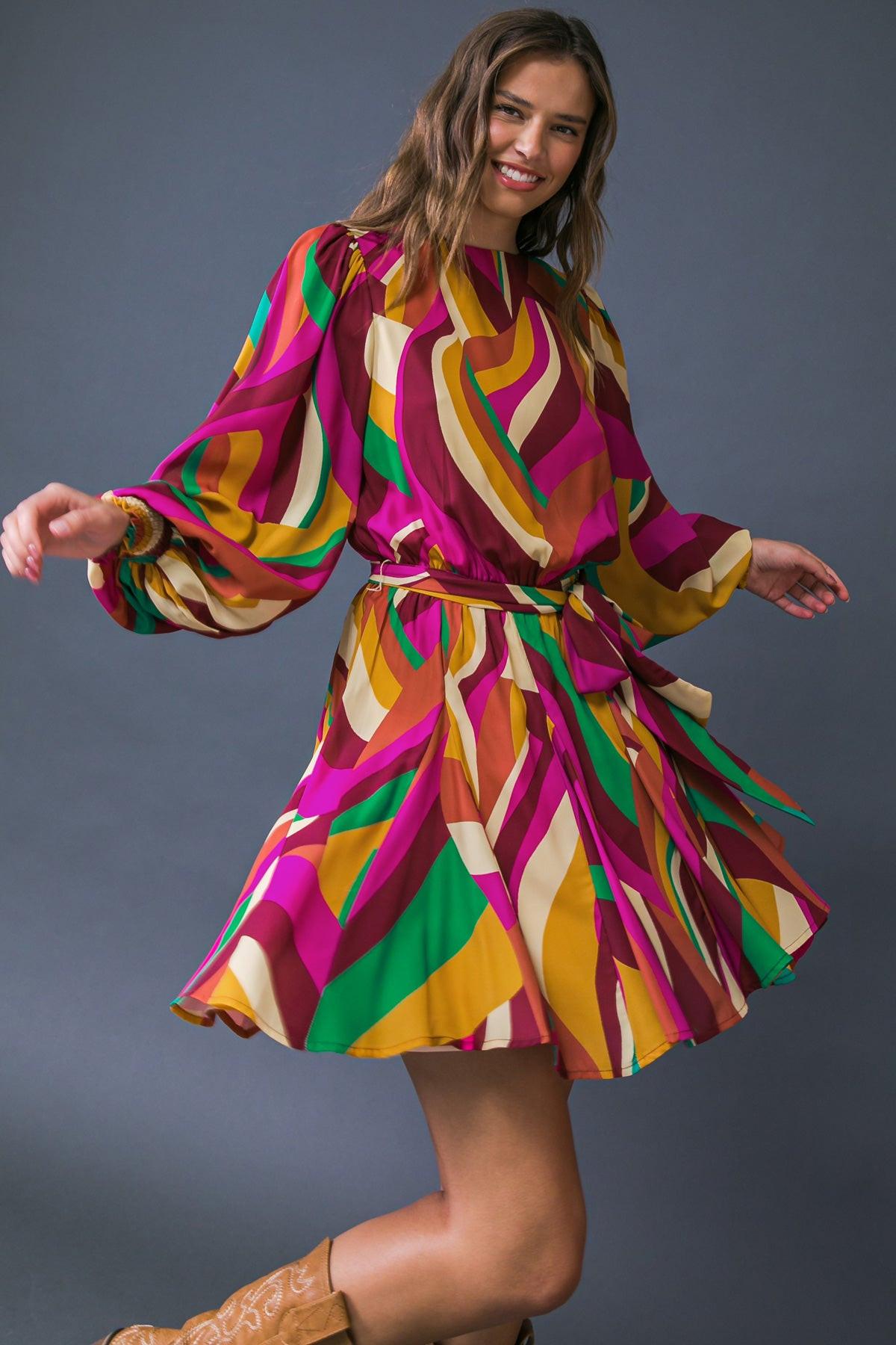 Keep on Moving Woven Mini Dress
