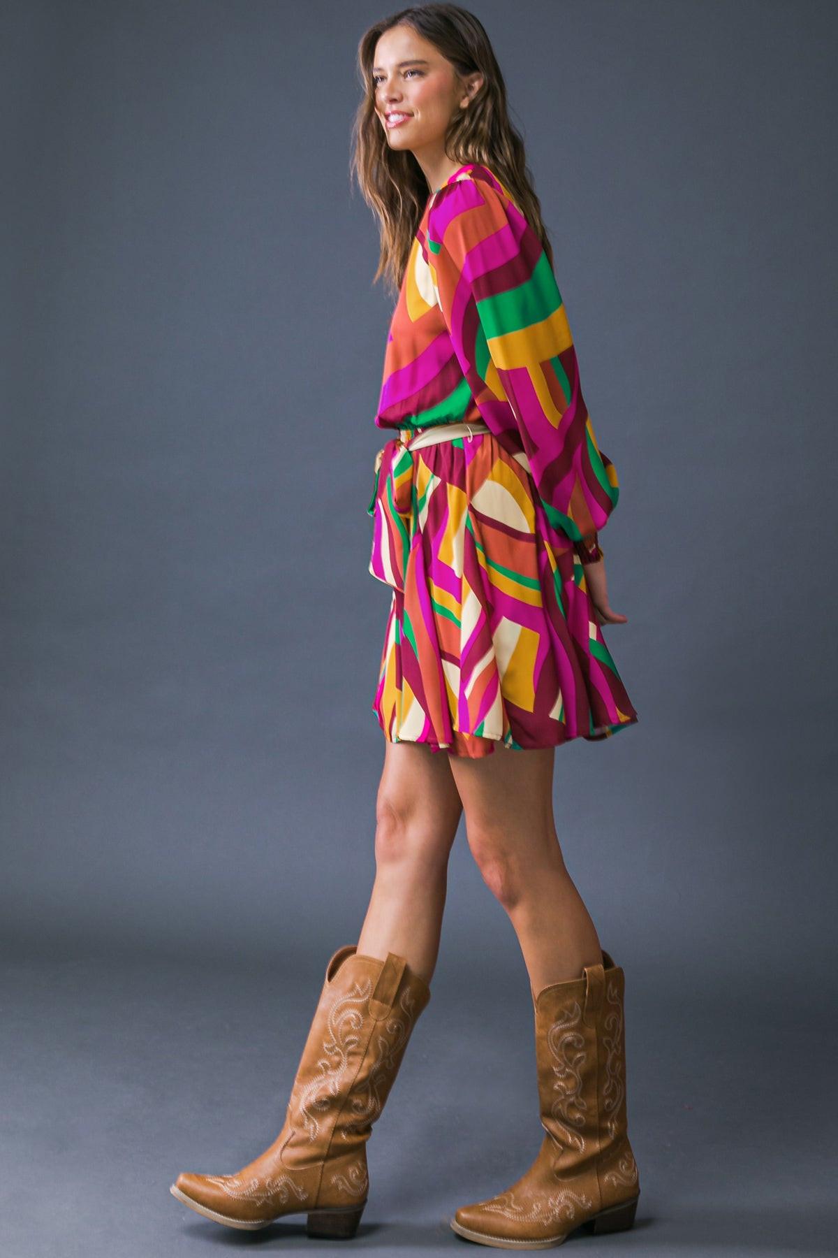 Keep on Moving Woven Mini Dress