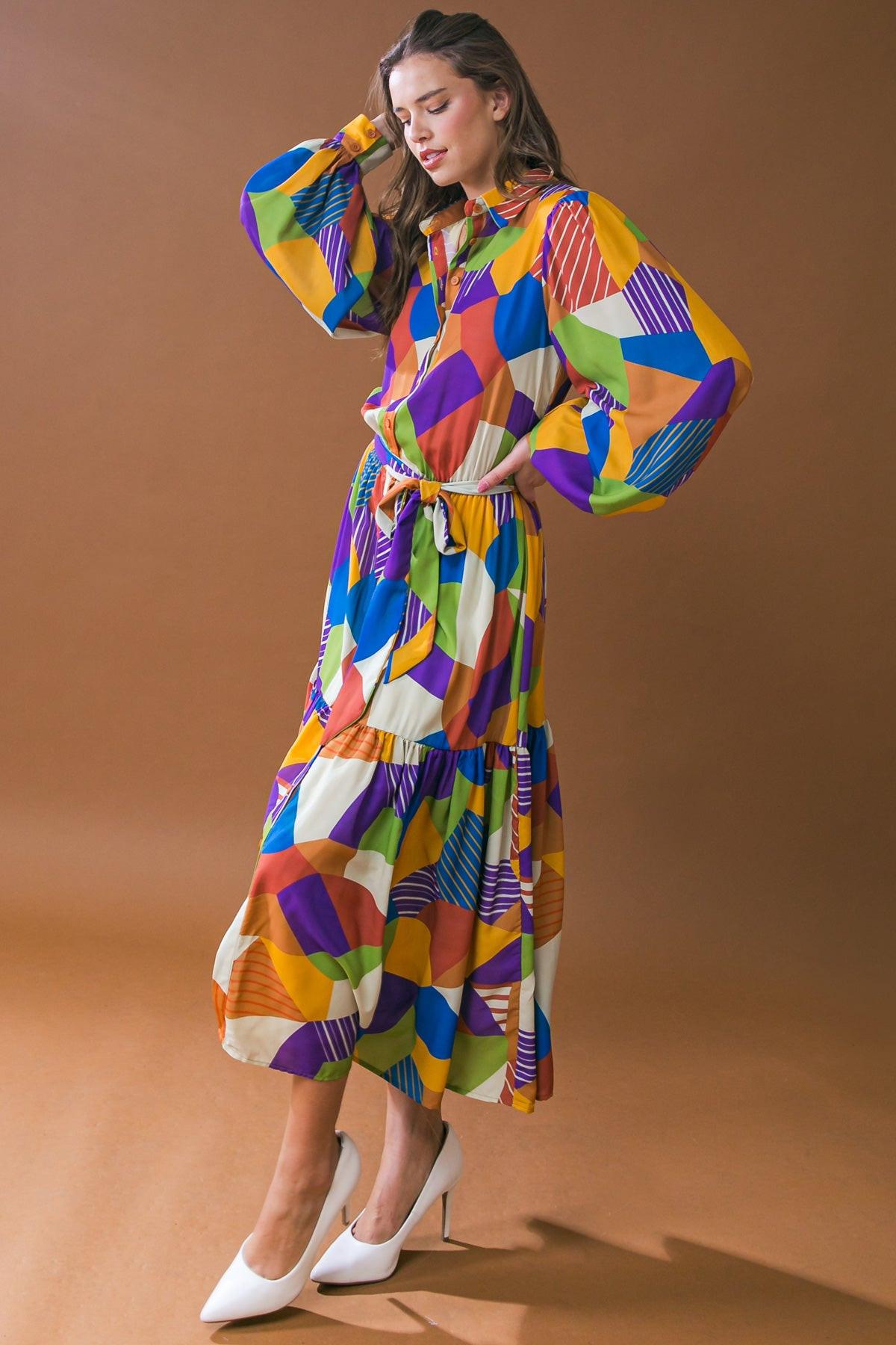 Remarkable Flair Woven Midi Dress