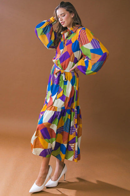 Remarkable Flair Woven Midi Dress