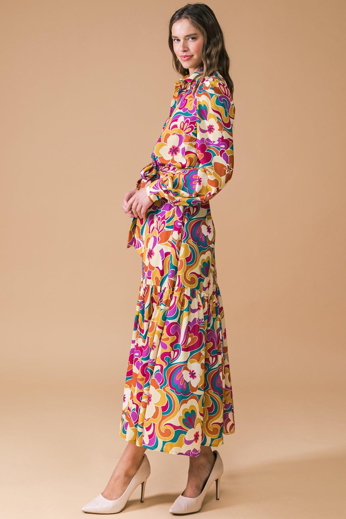 My Eyes on You Woven Midi Dress