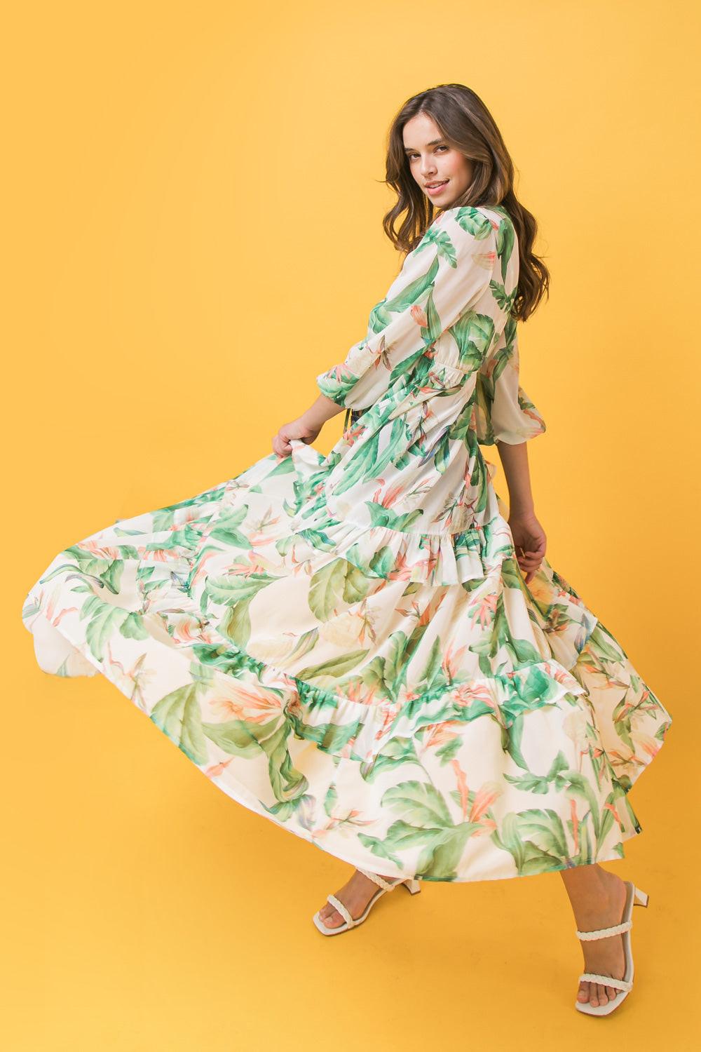 Easy Days Floral Maxi Kimono Top