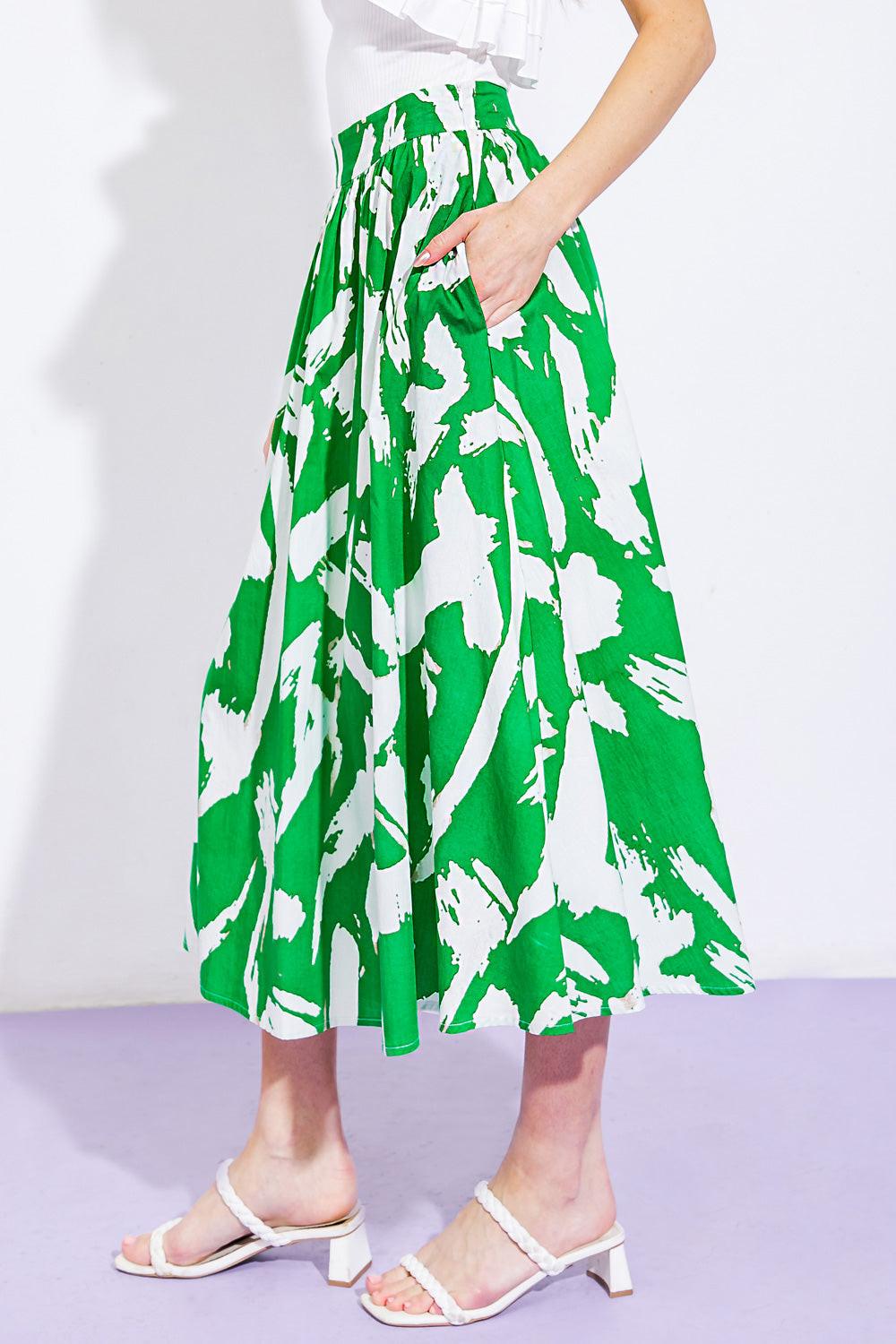 Happy to Be Here Woven Skirt