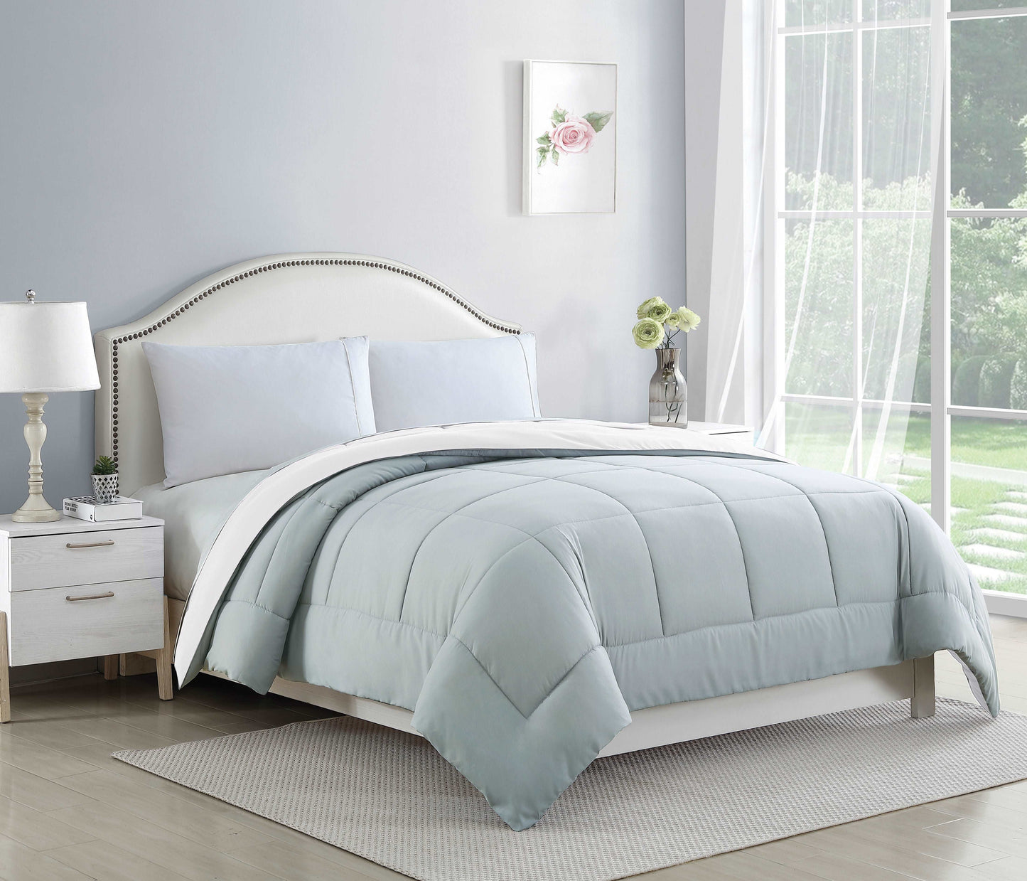 Bibb Home 2-Tone Down Alternative Reversible Comforters