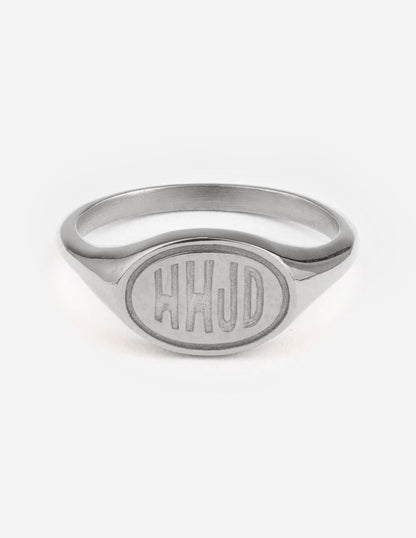 Elevated Faith Silver WWJD Ring