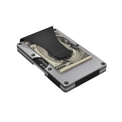Grid Wallet Silver Aluminum